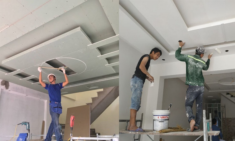 đóng trần thạch cao
