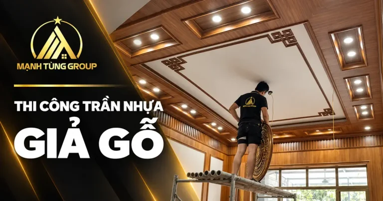 Thi Công Trần Nhựa Giả Gỗ TP.HCM & Bình Dương – Báo Giá 2026